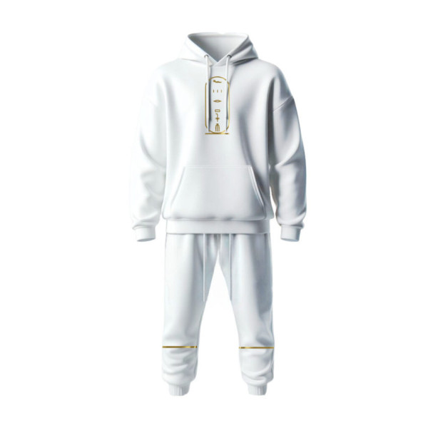 Ensemble jogging blanc